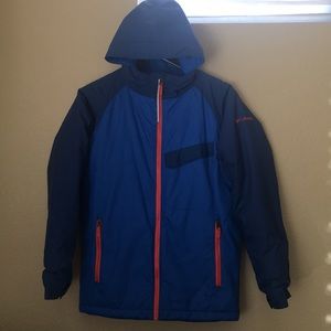 Columbia Snow jacket with hoodie big boy size lg